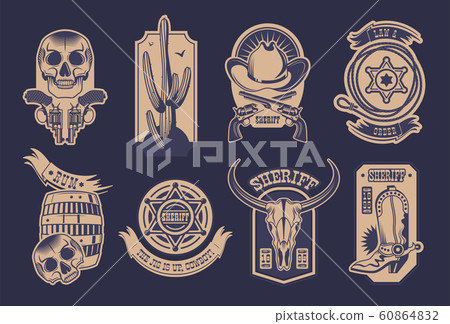 Cowboy Emblem Set 60864832