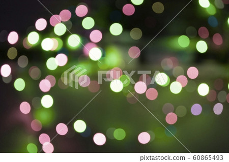 Abstract christmas background with blur bokeh 60865493