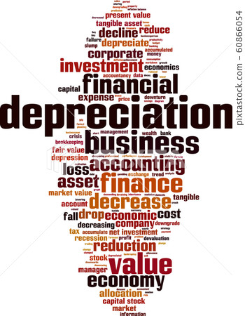 Depreciation word cloud Depreciation word cloud 60866054