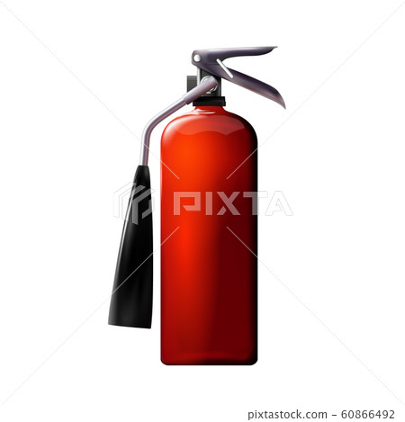Portable Fire extinguisher, realistic equipment 60866492
