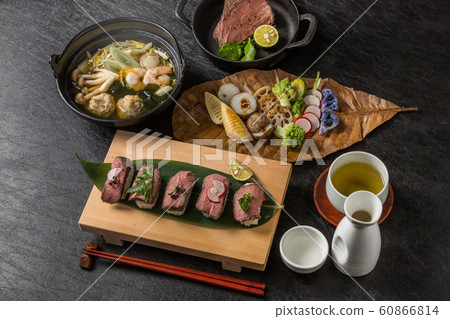 Set with high grade Japanese foods Set with high grade Japanese foods 60866814