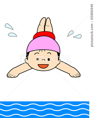 跳游泳的女孩 跳游泳的女孩 60866846