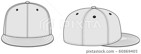 棒球帽模板圖/白色/白色 棒球帽模板圖/白色/白色 60869405