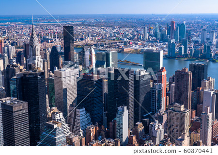 "New York" overlooking Manhattan Midtown 60870441