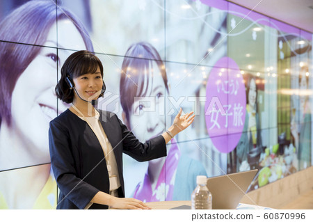 Travel company Travel plan announcement Women Presentation image Travel company Travel plan announcement Women Presentation image 60870996