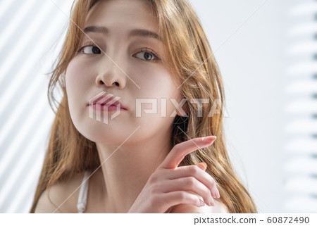 Window woman white beauty Window woman white beauty 60872490