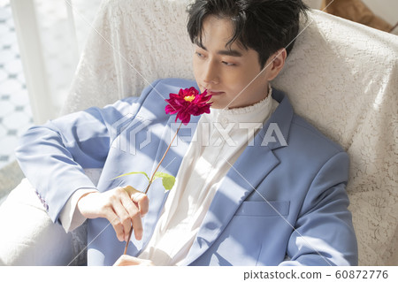 Flower man beauty Flower man beauty 60872776