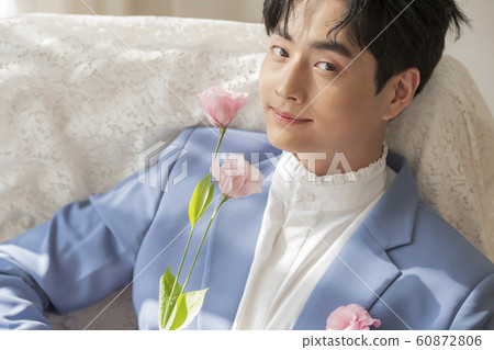 Flower man beauty Flower man beauty 60872806