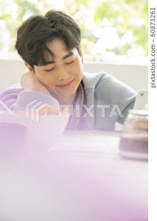 Man resting weekend 60873261