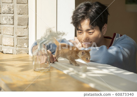 Man resting weekend Man resting weekend 60873340