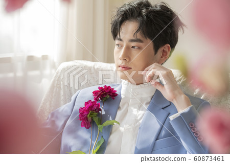 Flower man beauty Flower man beauty 60873461