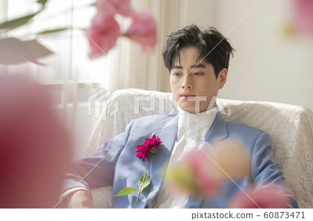 Flower man beauty Flower man beauty 60873471