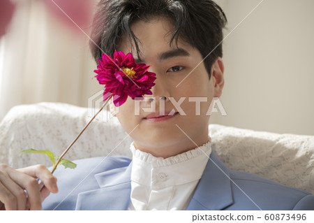 Flower man beauty Flower man beauty 60873496