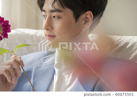 Flower man beauty Flower man beauty 60873501