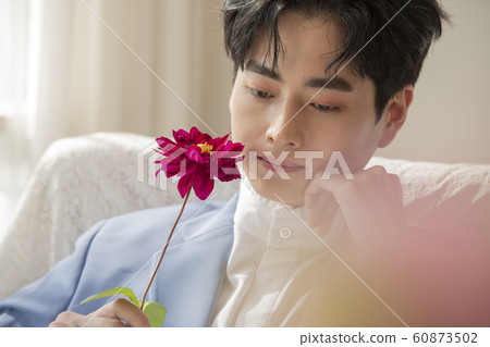 Flower man beauty Flower man beauty 60873502