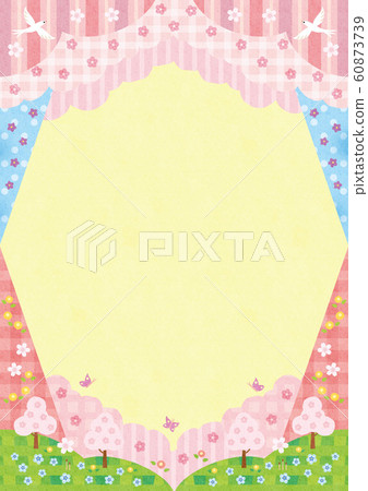 Spring background frame material 1-1 tech Spring background frame material 1-1 tech 60873739