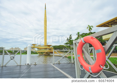 Gold color monument named Millennium monument. 60874004