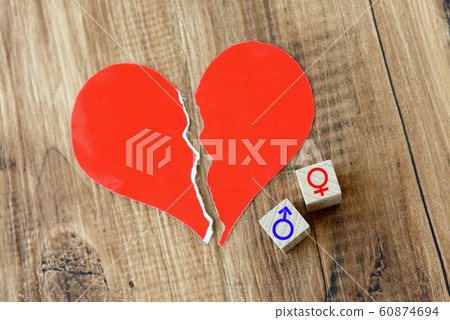 Broken heart, gender parting image 60874694
