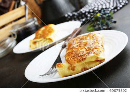 pancakes with cottage 60875892