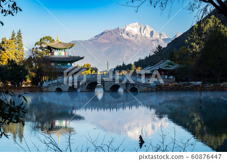 Beautiful of Black Dragon Pool with Jade Dragon 60876447