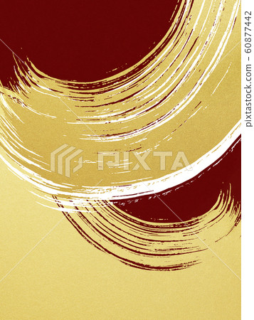 Background-Japanese-Japanese Style-Japanese Pattern-Japanese Paper-Gold Leaf-Wave-Brush-Red Background-Japanese-Japanese Style-Japanese Pattern-Japanese Paper-Gold Leaf-Wave-Brush-Red 60877442