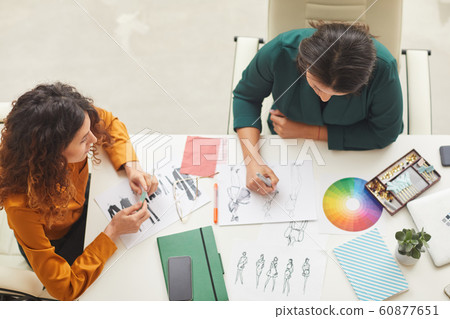 Designers Making Clothes Sketches Top Shot 60877651