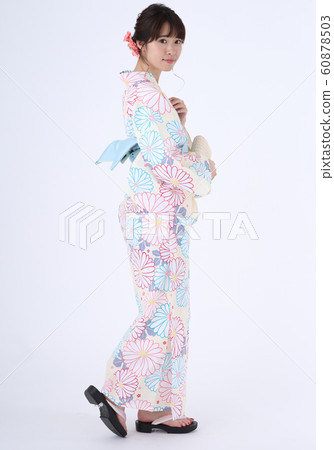 A woman in a yukata A woman in a yukata 60878503