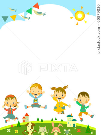 Children Jump Frame Children Jump Frame 60879830
