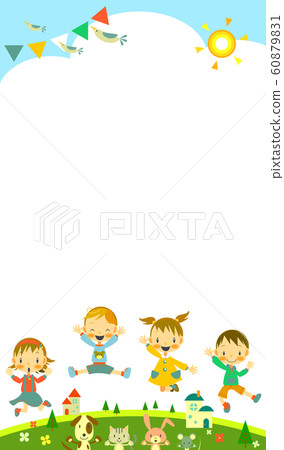 Children Jump Frame Children Jump Frame 60879831