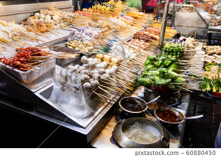 Array of local delicacy named lok lok at Jalan Array of local delicacy named lok lok at Jalan 60880450
