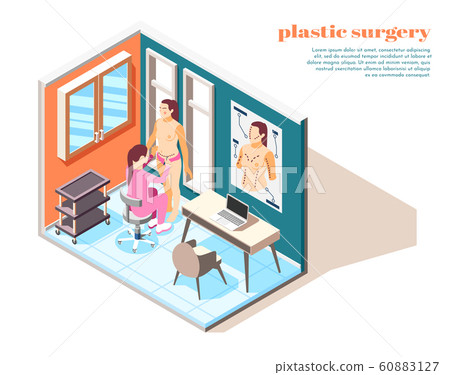 Plastic Surgery Isometric Composition 60883127