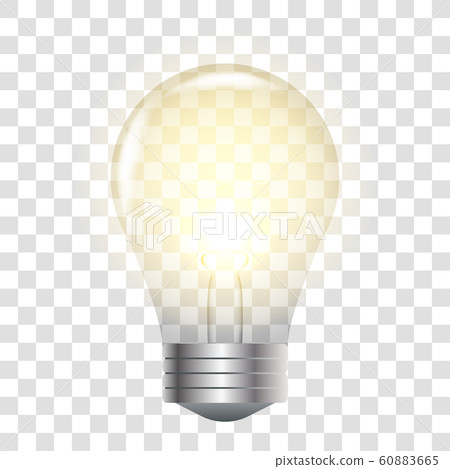 Light bulb realistic 60883665