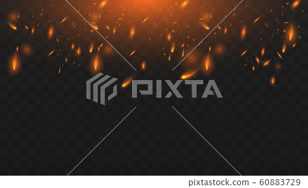Red Fire sparks vector Red Fire sparks vector 60883729