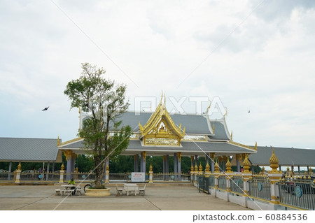 View of Bang Pakong River from the site of Wat Saw Thong temple in Chachoengsao Province, Thailand View of Bang Pakong River from the site of Wat Saw Thong temple in Chachoengsao Province, Thailand 60884536