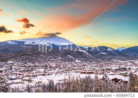 Breckenridge, Colorado, USA ski resort town 60884713