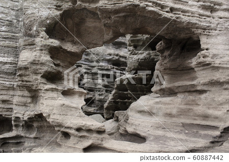 Cheju Island Rock Wall 60887442