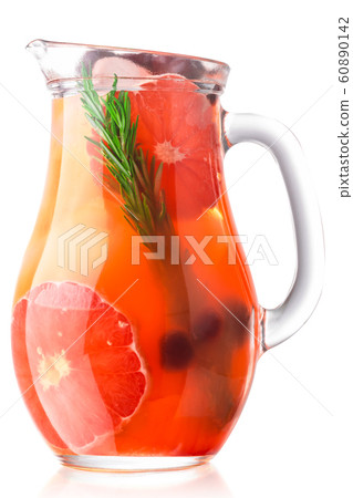 Grapefruit rosemary lemonade jug, paths 60890142