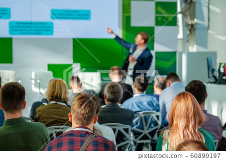 Audience listens lecturer at workshop 60890197