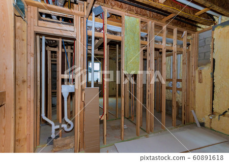 New home construction pipes and electrical 60891618