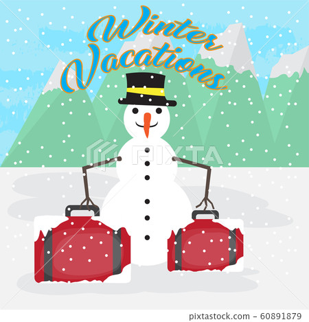 Winter vacation poster Winter vacation poster 60891879