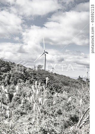 [Sepia] Aoyama Kogen Windmill @ Autumn 60892118