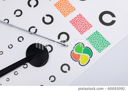 Visual acuity test table Landolt Visual acuity test table Landolt 60893092