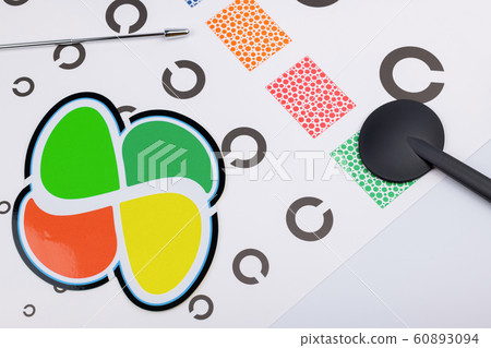 Visual acuity test table Landolt 60893094