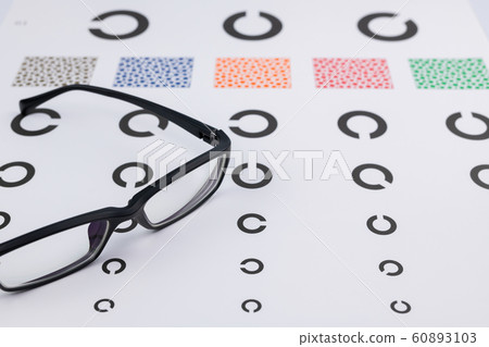 Visual acuity test table Landolt Visual acuity test table Landolt 60893103