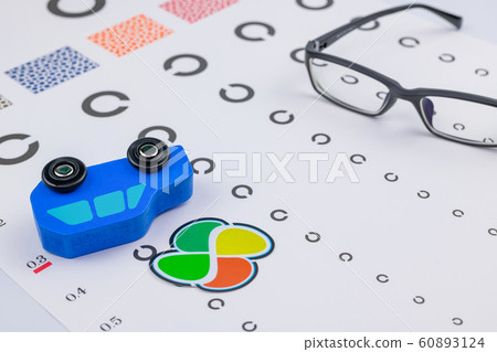 Visual acuity test table Landolt 60893124