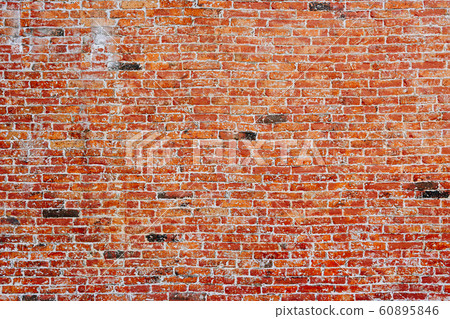 Old red bricks wall for texture and background. Old red bricks wall for texture and background. 60895846