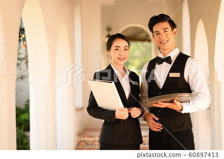 男女酒店員工 60897413