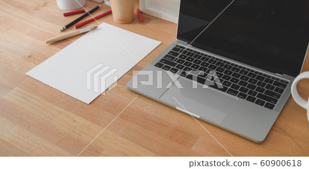 Cropped shot of comfortable artist workplace with Cropped shot of comfortable artist workplace with 60900618