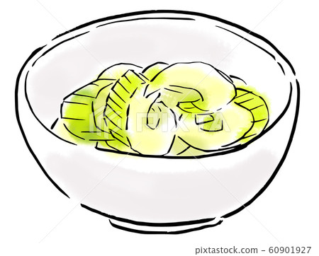 Food Illustration Pickles Celery Food Illustration Pickles Celery 60901927