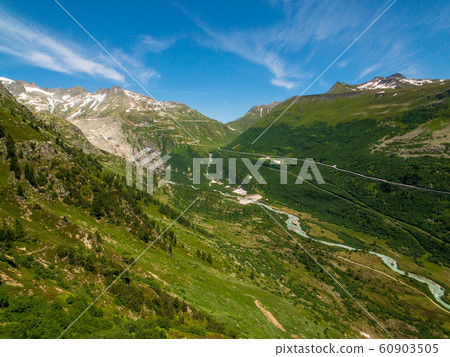 Summer landscape of Switzerland mountain nature Summer landscape of Switzerland mountain nature 60903505